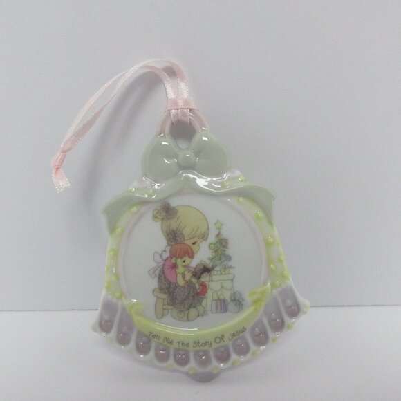 Precious Moments Tree Shaped Porcelain Ornaments - 1994 New in Packages Holiday - Picture 1 of 4